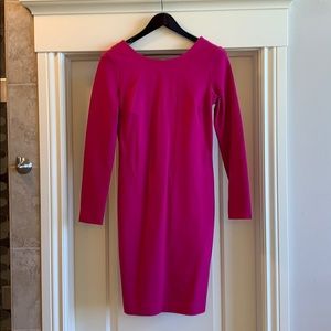 Fuschia Long Sleeve Dress
